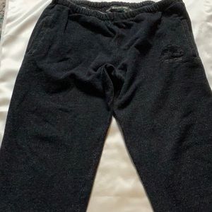 Roots track pants, size Large, black with grey running through.🌟